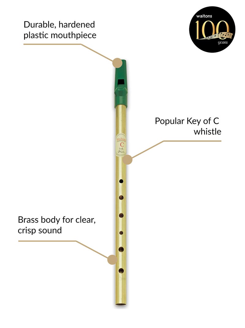 WALTONS 1523 Brass Irish C Whistle - Image 2